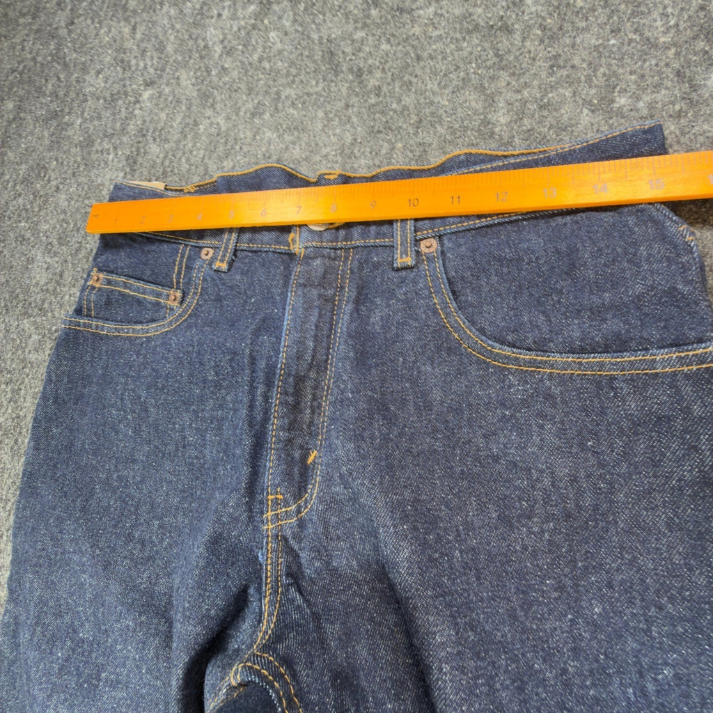 Levi's 2000s 565 Wide Leg Jeans Boys 30x32 Dark Indigo Deadstock NWT Vintage - take2supply