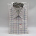 Mark VII Dress Shirt Mens 15.5 34/35 Vintage Deadstock Pink Blue Plaid Korea - take2supply