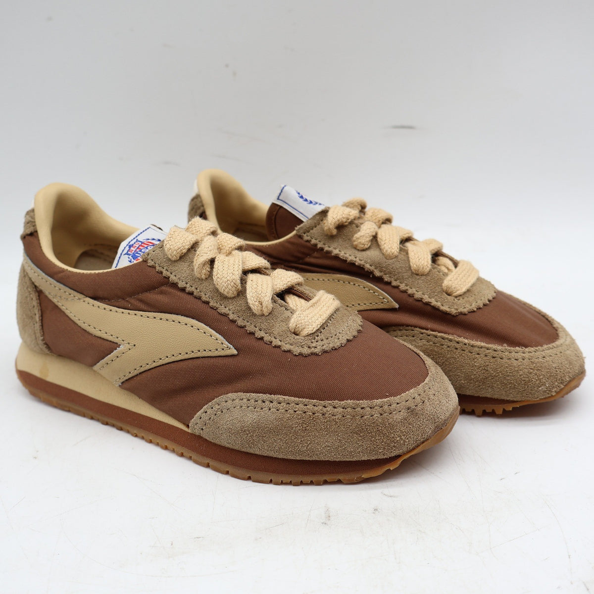 AAU Shoes LW 101 Kids Size 11.5 Vintage Deadstock Tobacco Brown Running Sneakers - take2supply