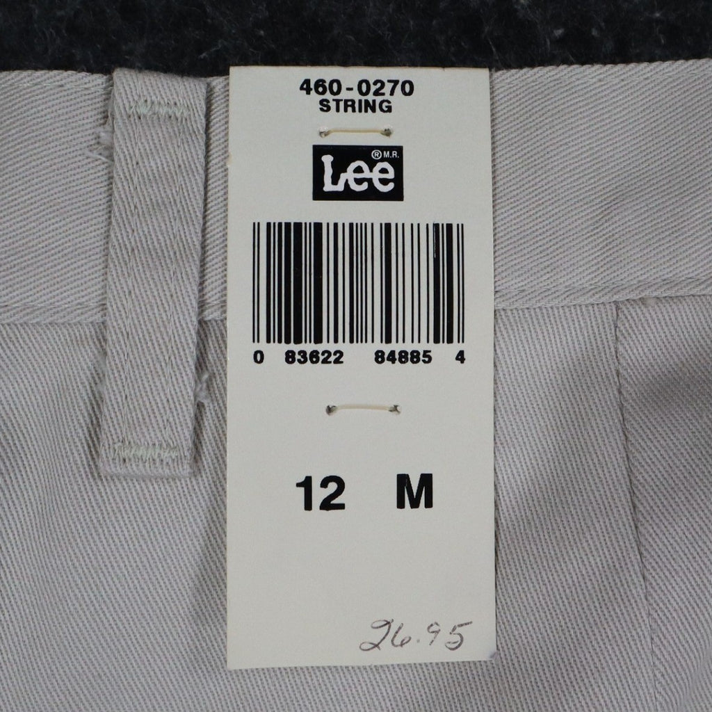 Lee Casuals Pants Womens 12 M Vintage 90s Khaki Cotton Double Pleat Relaxed Fit - take2supply