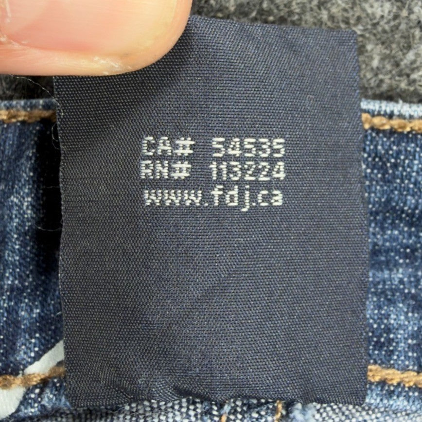 FDJ Olivia Flare Jeans Women 12 Blue Stretch Mid Rise Denim NWT New - take2supply