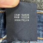 FDJ Olivia Flare Jeans Women 12 Blue Stretch Mid Rise Denim NWT New - take2supply