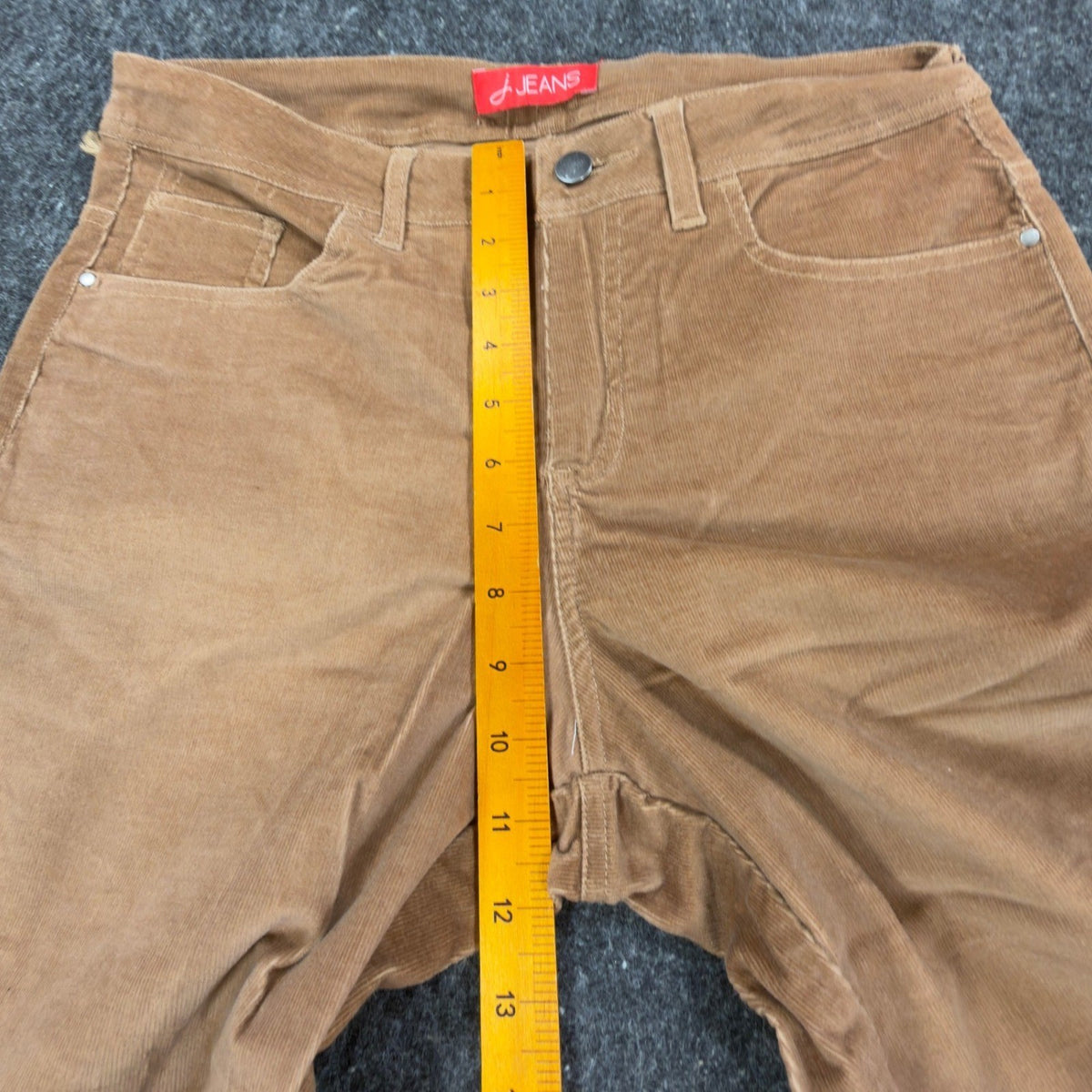 J. Jeans Corduroy Flare Pants Womens 8 Camel Tan Stretch Bootcut NWT C486 - take2supply