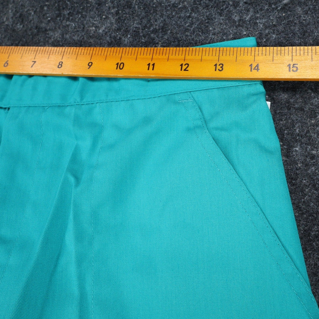Jantzen Shorts Mens 32 Vintage 90s Teal Green Poly Cotton Deadstock 1M550 - take2supply