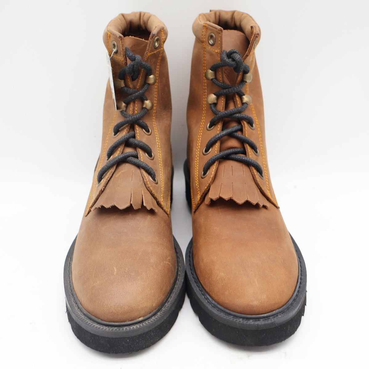 Double-H Boots Packer Work Boots Womens 5.5 D Vintage 90s Brown Leather DH 925Y - take2supply