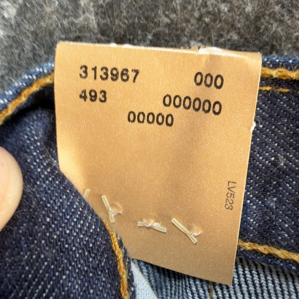 Levi's 2000s 565 Wide Leg Jeans Boys 30x32 Dark Indigo Deadstock NWT Vintage - take2supply