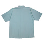 Back view of aqua blue Alexxus short-sleeve shirt