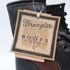 Wrangler Vintage 90s Packer Boots Womens 10 Brown Black Leather NWT USA Made - take2supply