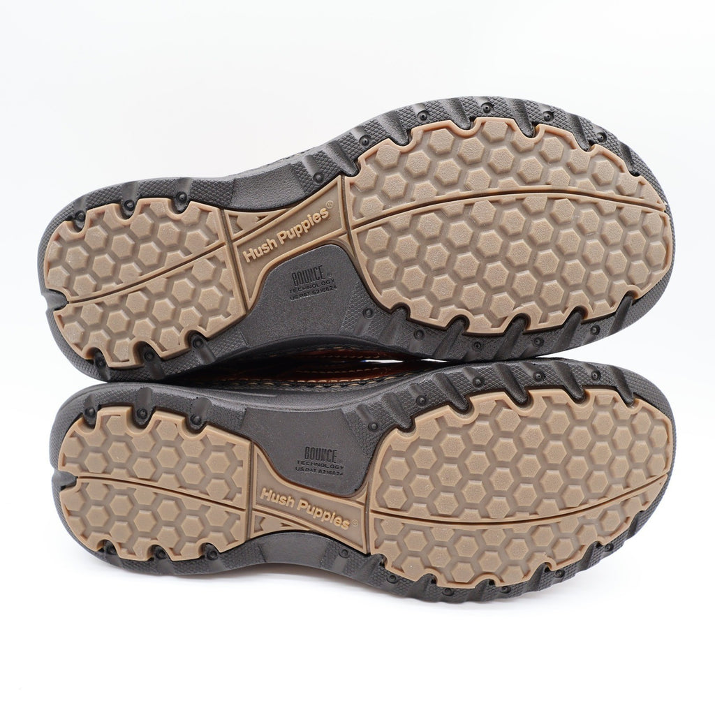 Hush Puppies Pathway Oxford Shoes Mens 9 M Tan Leather OrthoLite Bounce H100746 - take2supply