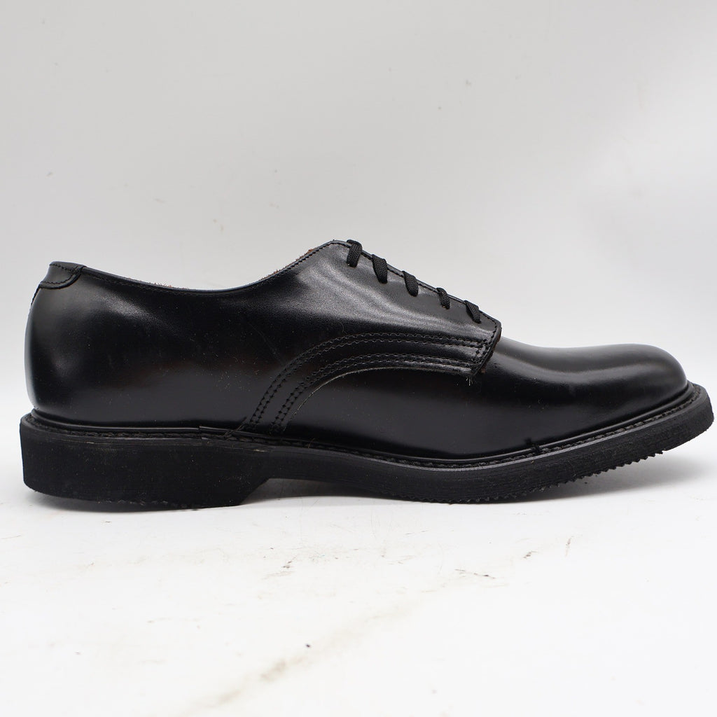 Carolina Oxford Shoes Mens 10 C Vintage Black Leather Plain Toe Made in USA New - take2supply