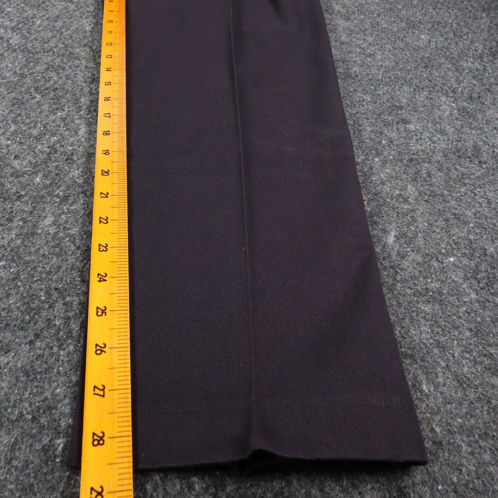 Lee Casuals Pleated Trousers Womens 10 Short Black Cotton Wrinkle Free NWT - take2supply