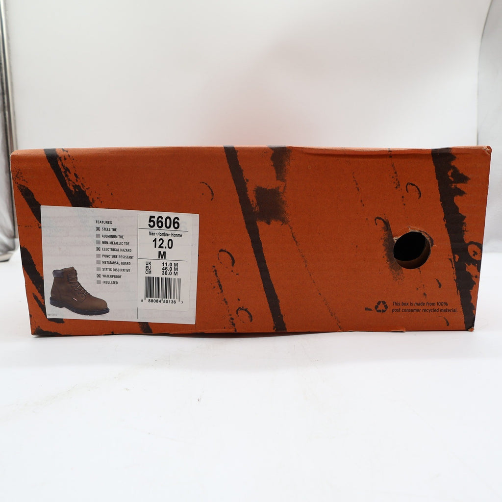Worx by Red Wing Steel Toe Work Boots Mens 12 Brown Leather Waterproof NEW 5606 - take2supply