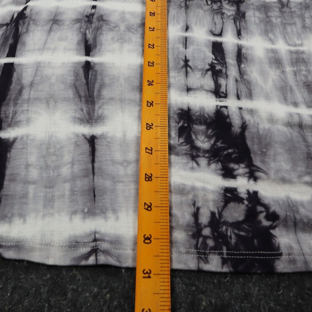 Tribal Cardigan Womens Small Gray Tie Dye Open Front Lightweight Jersey Knit NEW - take2supply