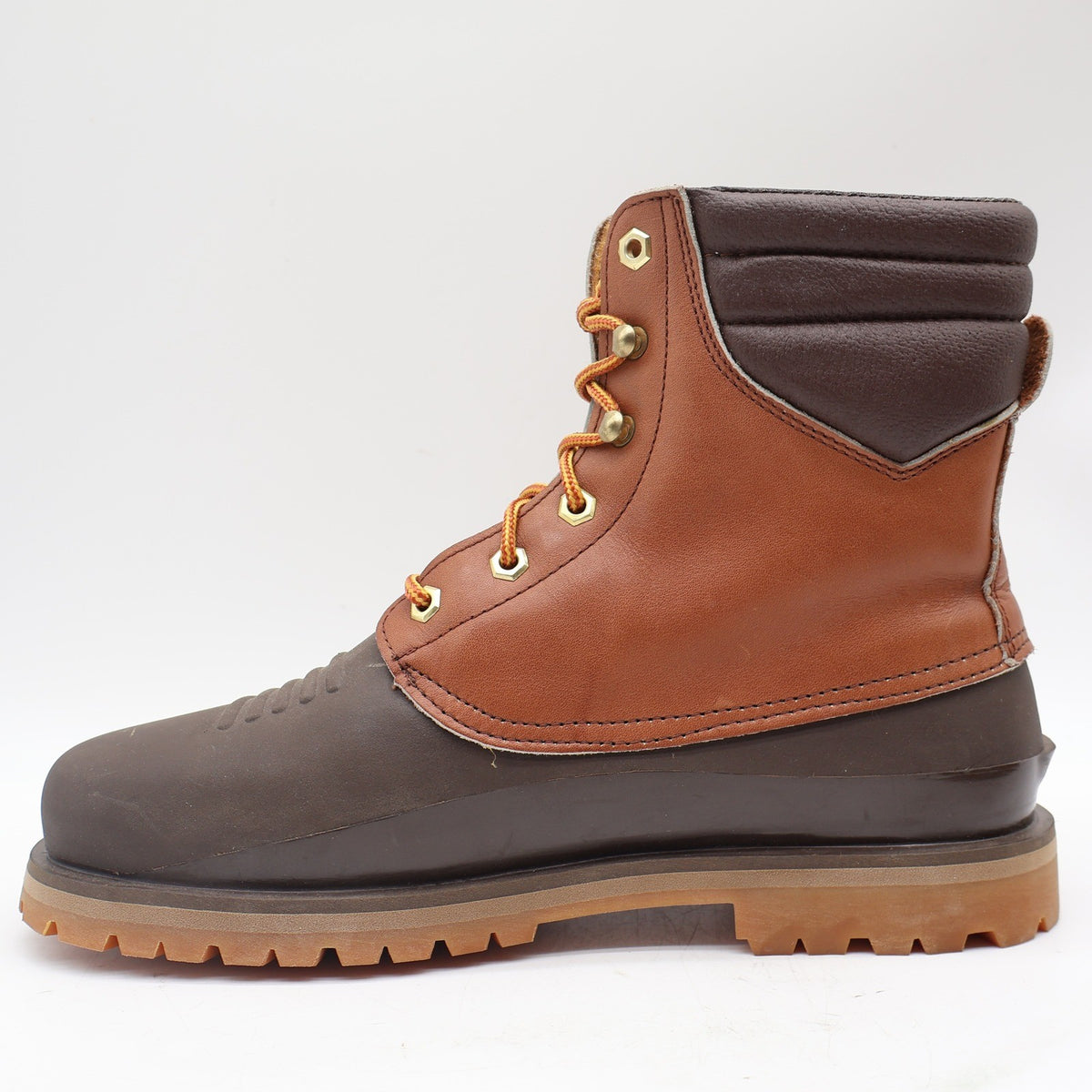 Ranger Insulated Hunting Boots Mens 8M Vintage Brown Leather Rubber Duck Boots - take2supply
