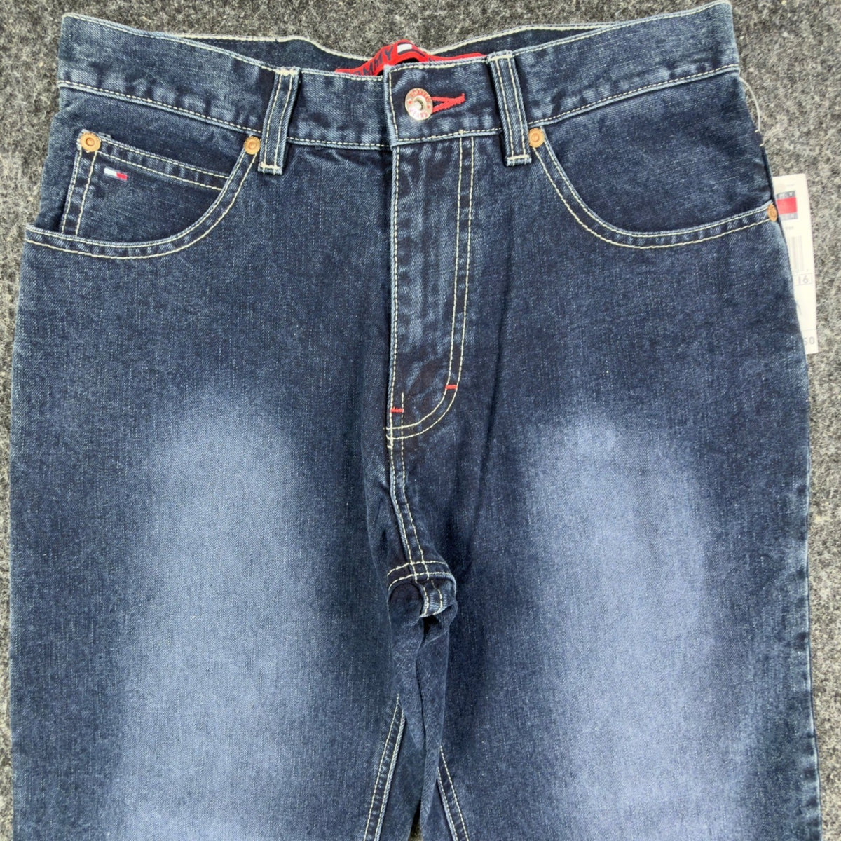 Tommy Hilfiger Y2K Freedom Fit Jeans Boys 16 Blue Cotton Deadstock NWT - take2supply