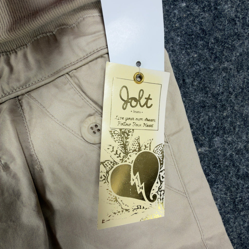 Jolt Y2K Bermuda Shorts Girls 16 Khaki Tan Cotton Blend NWT New - take2supply