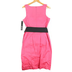 XOXO Sheath Dress Womens 9/10 Pink Cotton Stretch Belted Block Party 5897CBN5 - take2supply