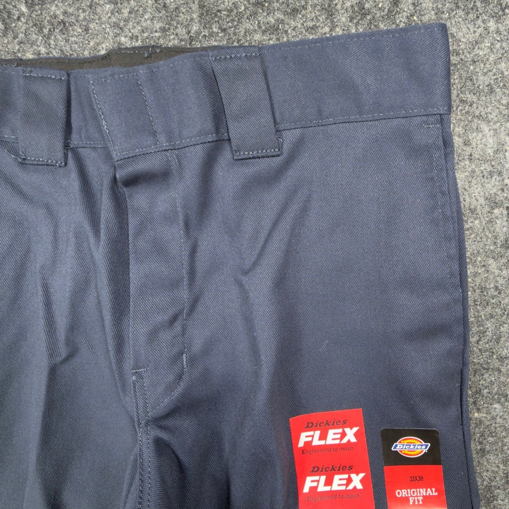 Dickies 874 Flex Work Pants Mens 33x30 Dark Navy Blue Modern NWT - take2supply