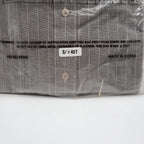 Domani Collection Dress Shirt Mens 16.5 34/35 Grey Grid French Cuff Contrast - take2supply