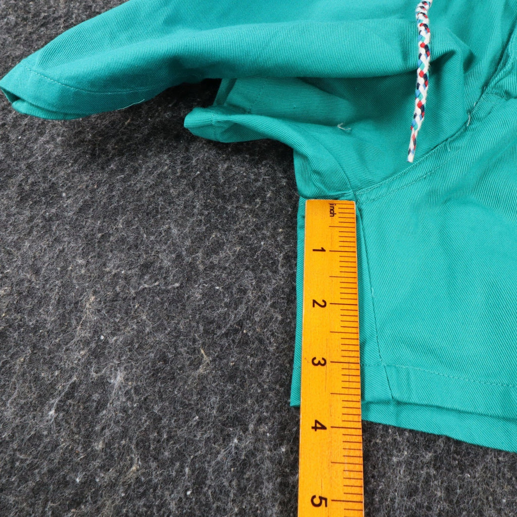 Jantzen Sport Shorts Mens S Vintage 90s Lagoon Green Cotton Braided Drawstring - take2supply