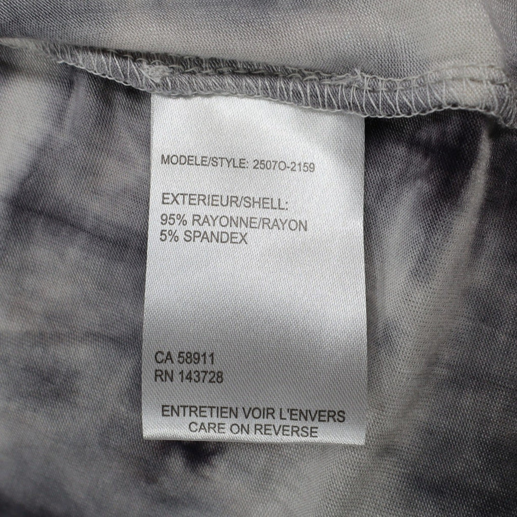 Tribal Cardigan Womens Small Gray Tie Dye Open Front Lightweight Jersey Knit NEW - take2supply