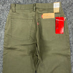 Levi's Y2K 550 Relaxed Tapered Jeans Womens 12 Olive Green NWT Stretch Deadstock - take2supply