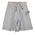 Lee Melbourne Skort Girls 12 Vintage 90s White Blue Stripe Cotton Loose Fit NWT - take2supply