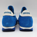 Converse Road Star Boys Size 3.5 Vintage 80s Blue White Nylon Suede Sneakers - take2supply