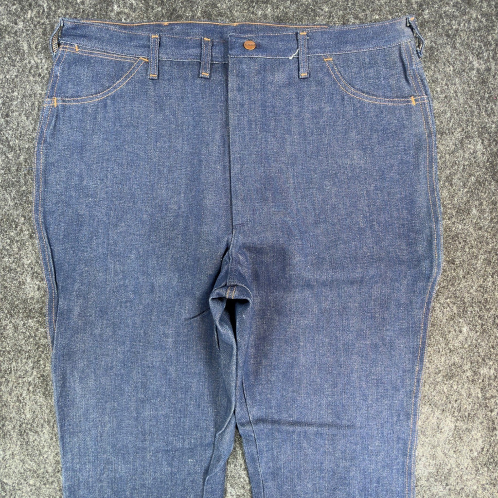 Maverick Vintage 1970s Bootcut Jeans Mens 42x34 Dark Wash Cotton Denim NOS NEW - take2supply