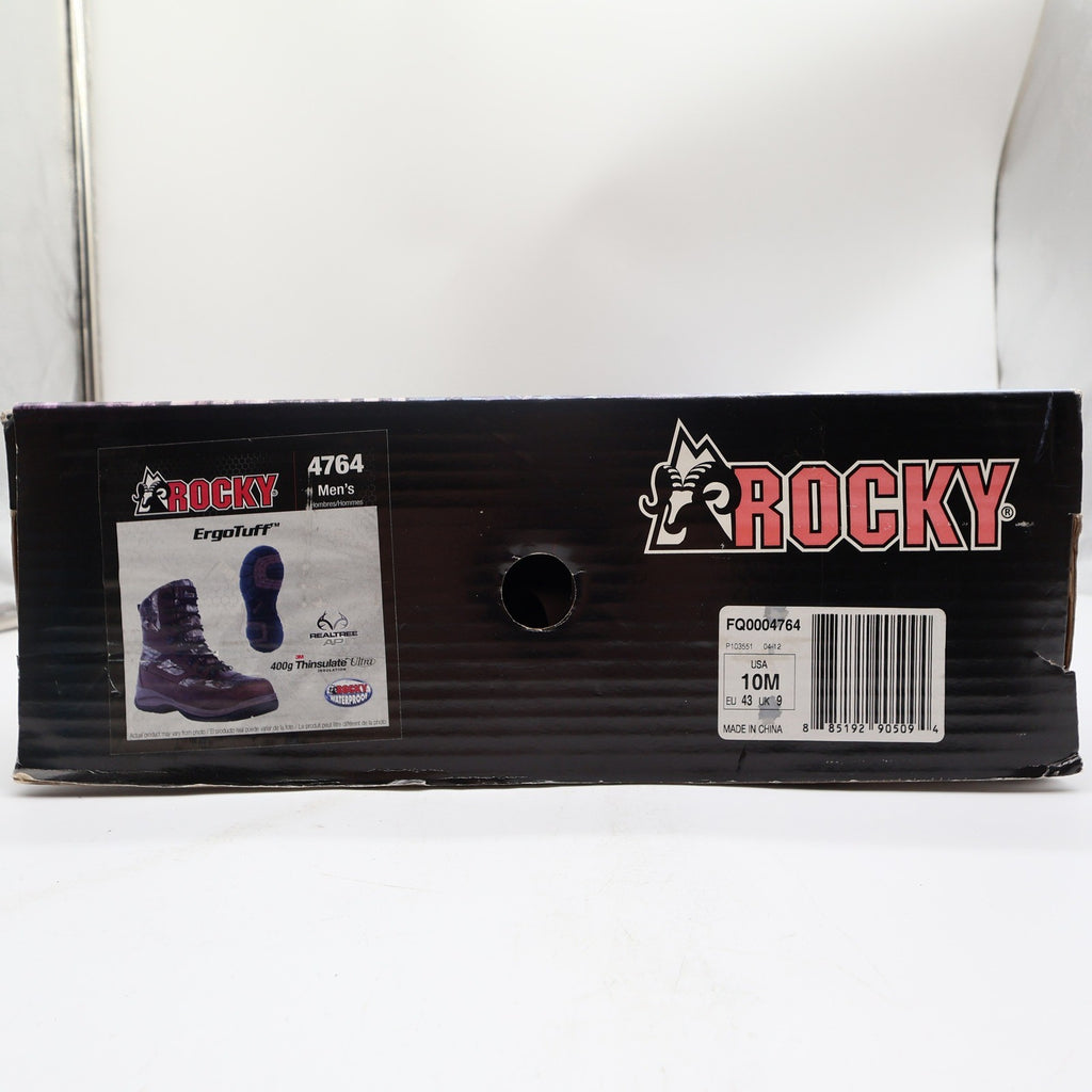 Rocky ErgoTuff Boots Mens 10M Camo 400g Thinsulate Waterproof FQ0004764 NIB - take2supply