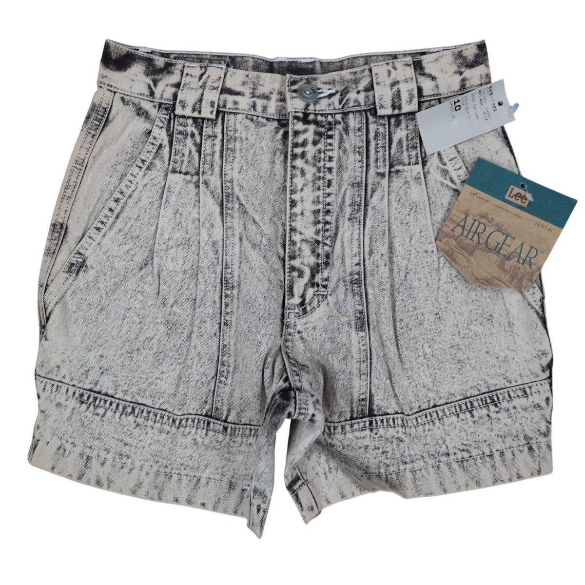 Lee Trekker Shorts Boys 10 Vintage 80s Acid Wash Black Cotton Air Gear NWT 24w - take2supply