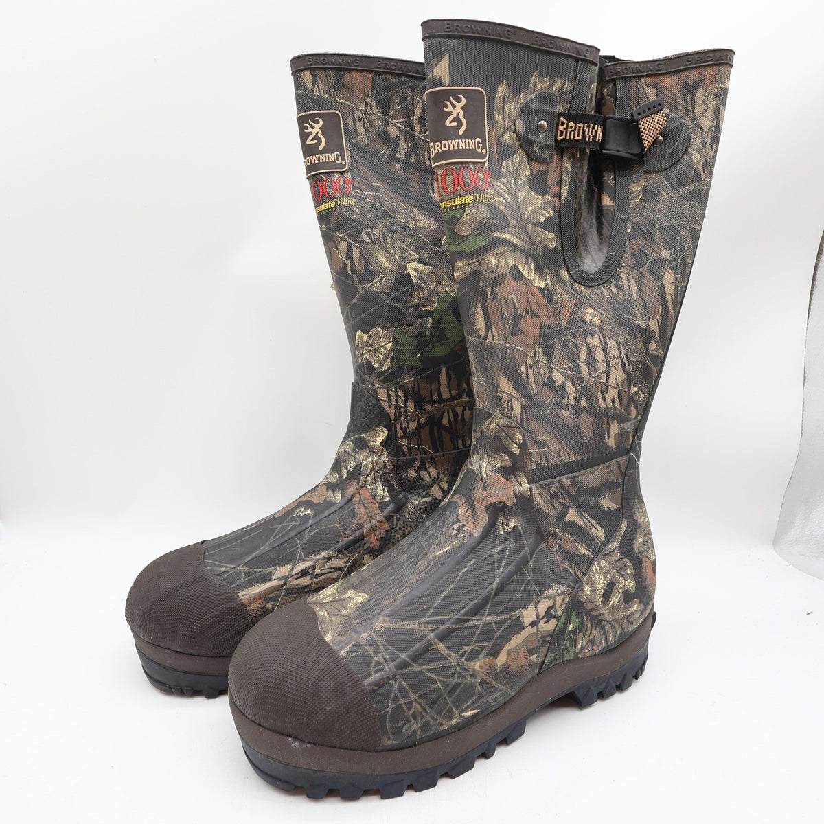 Browning 70100 Waterproof Rubber Boots Mens 8 Camo Hunting NWT - take2supply