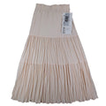 Lucia Broomstick Skirt Small Vintage 90s Peach Cream Tiered Crinkle Maxi USA NWT - take2supply