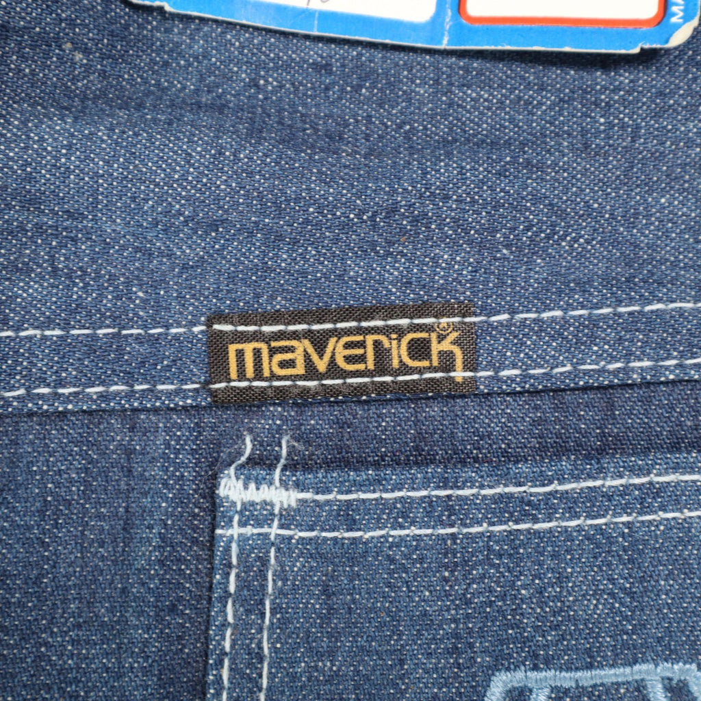 Vintage Young Maverick Boys Jeans 7 Regular Blue Flare Leg USA NWT - take2supply
