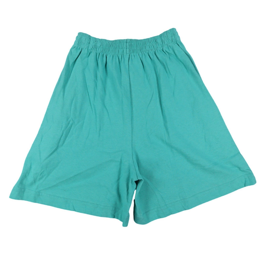 Hang Ten Shorts Womens XS Vintage 90s Teal Green Cotton Knit Made in USA NWT - take2supply