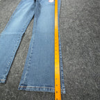 Wrangler Aura Jeans 10 SHT Blue Denim Instantly Slimming Straight Leg NWT - take2supply