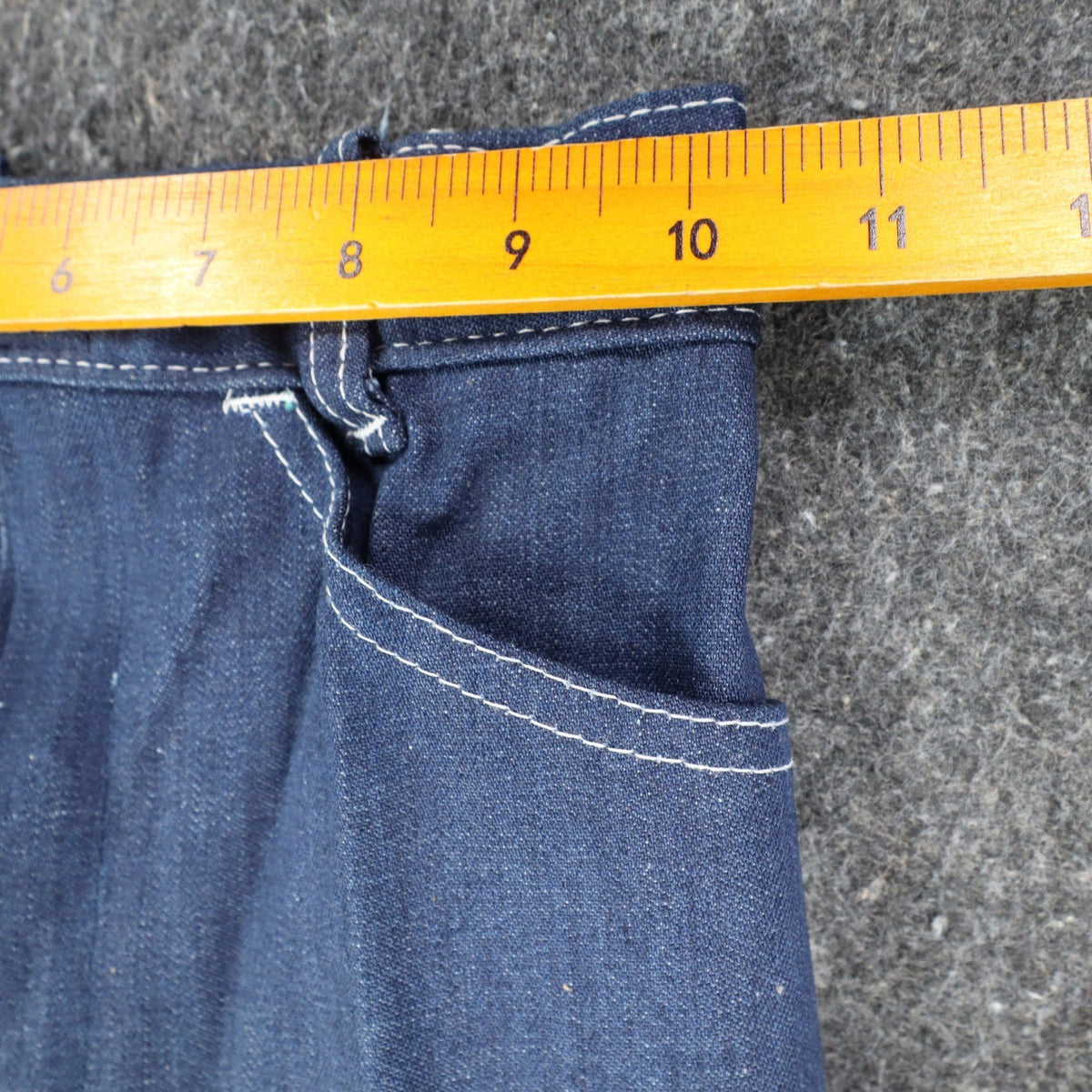 Vintage Clinchers Girls Jeans 8 Slim Blue Flare Leg Cotton USA NWT - take2supply