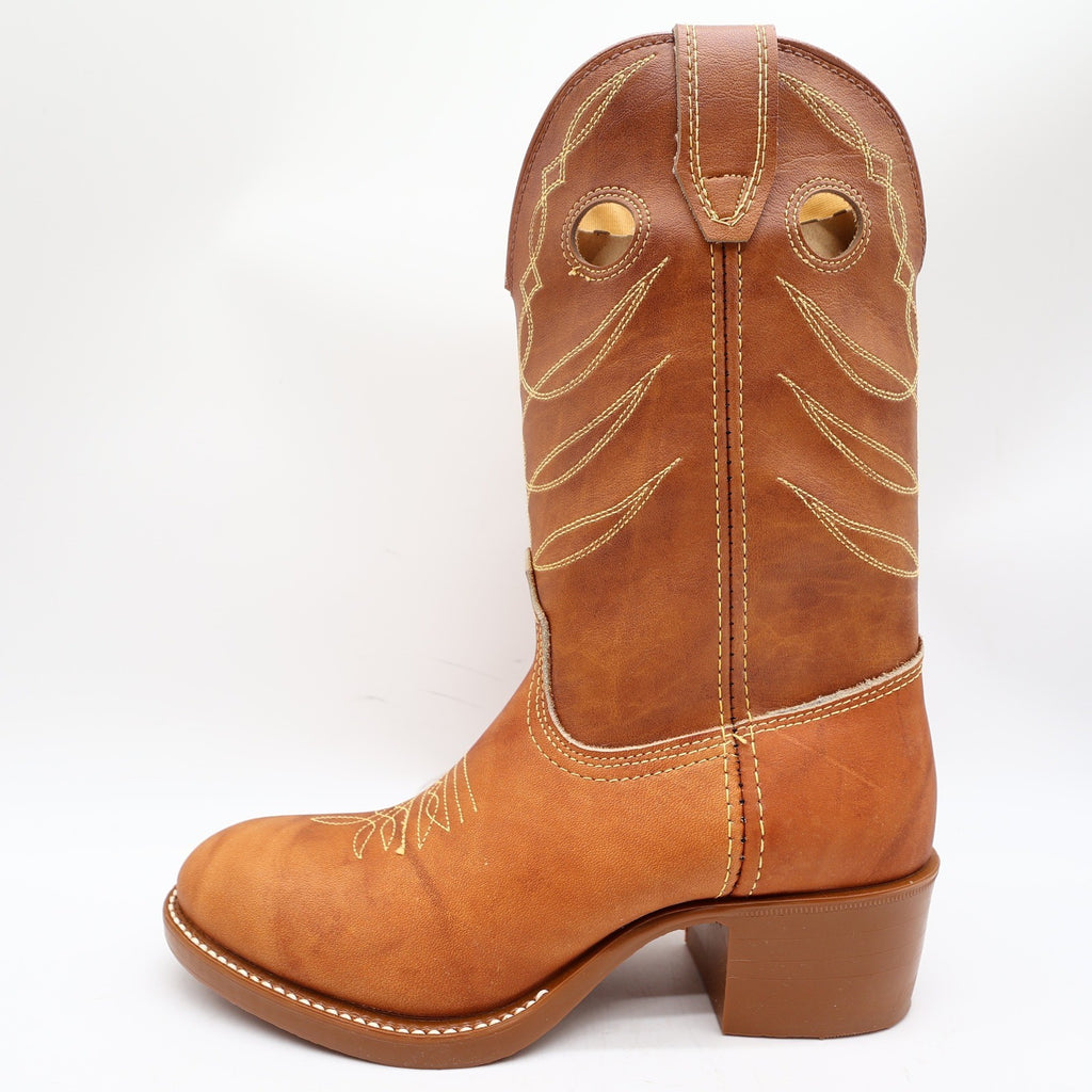 Acme Vintage Cowboy Boots Kids 3.5 D Russet Driftwood Leather New In Box - take2supply