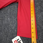 Links Top Womens Small Red Beaded Keyhole Neckline 3/4 Sleeve Cotton Spandex - take2supply