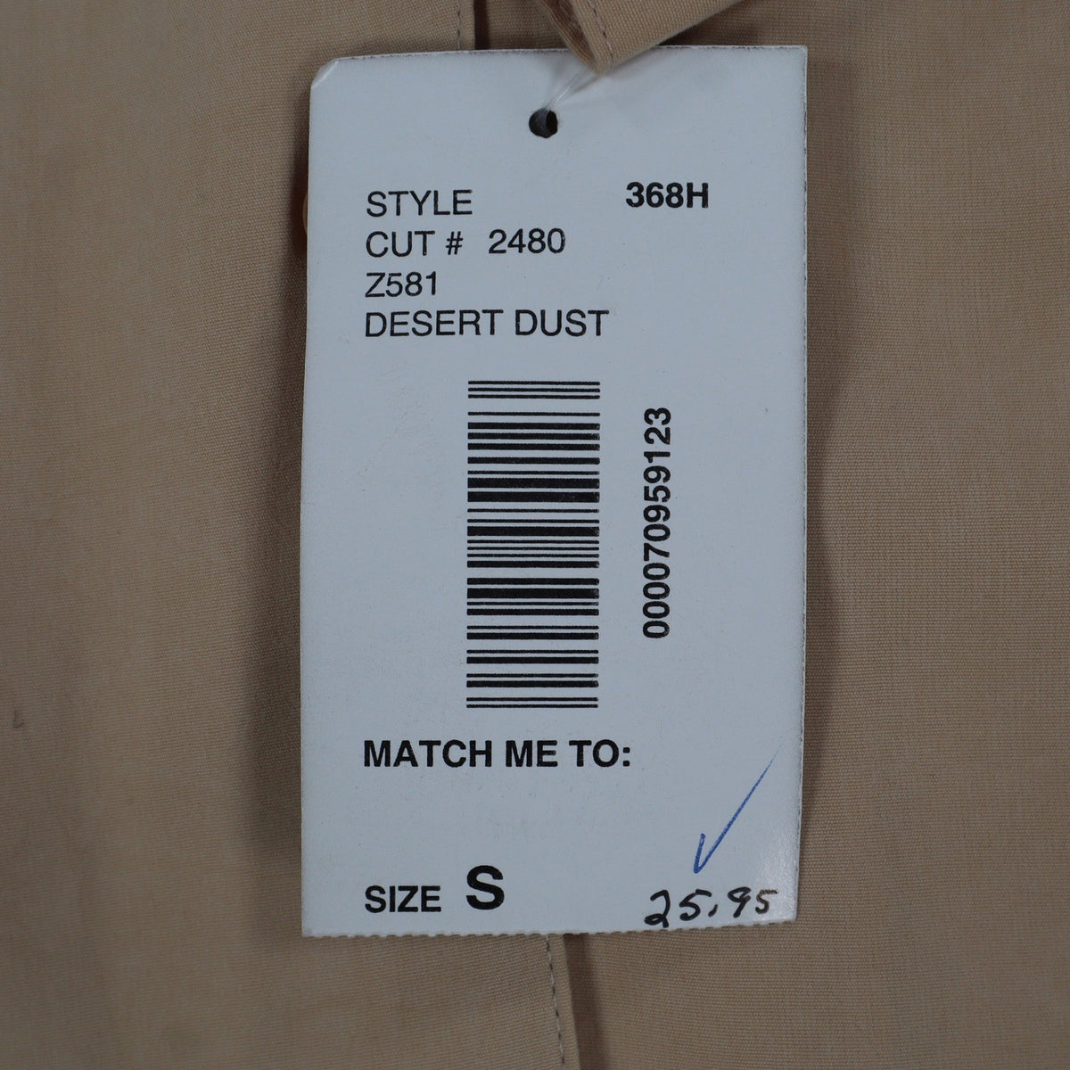 Southern Lady Shirt Womens Small Desert Dust Tan Long Sleeve Button Down 368H - take2supply