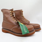 Titan Vintage 80s Safety Toe Work Boots Mens 8.5 D Brown Leather NWT Made in USA - take2supply