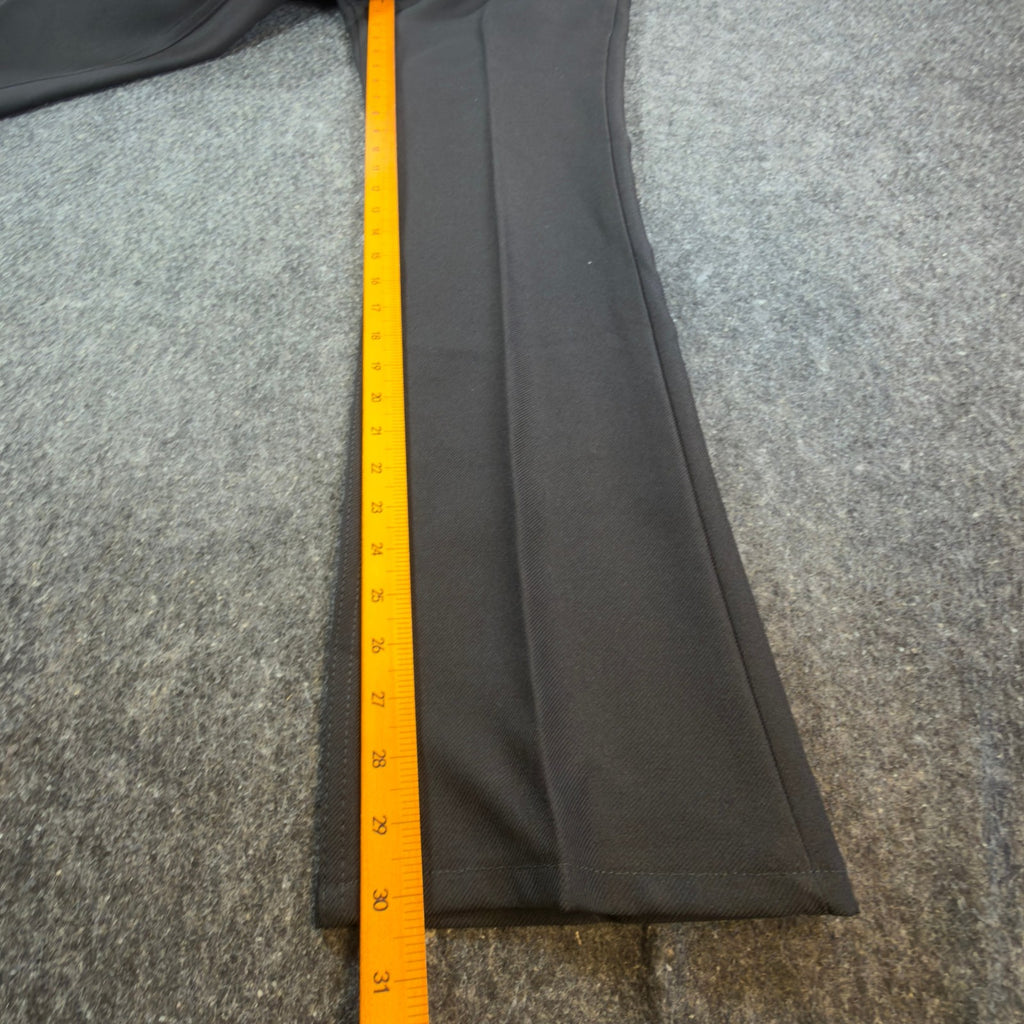 Wrangler Mens Y2K Wrancher Bootcut Dress Pants 33x30 Black Polyester NWT 82BK - take2supply