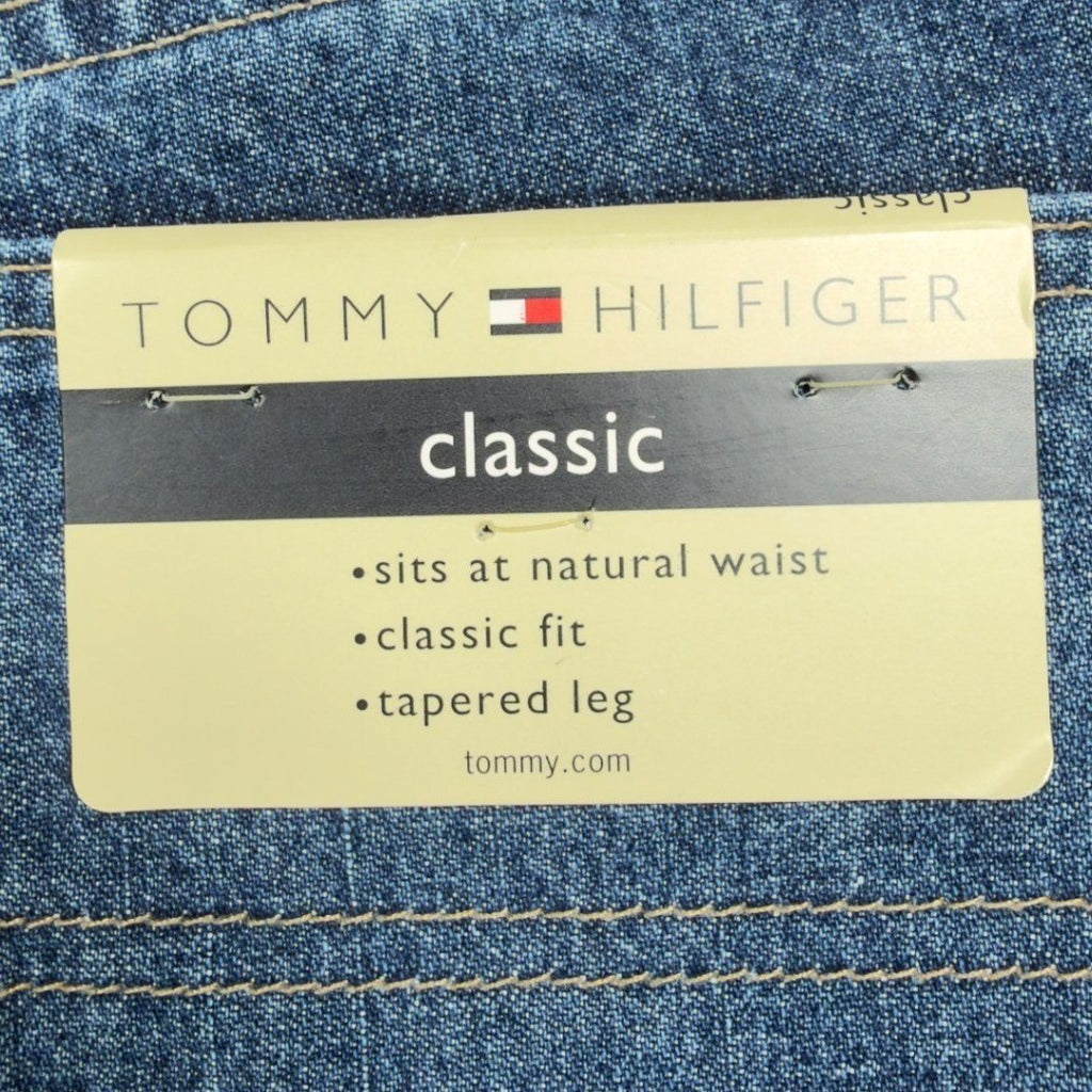 Tommy Hilfiger Y2K Classic Tapered Jeans Womens 8R Blue Cotton NWT Deadstock - take2supply
