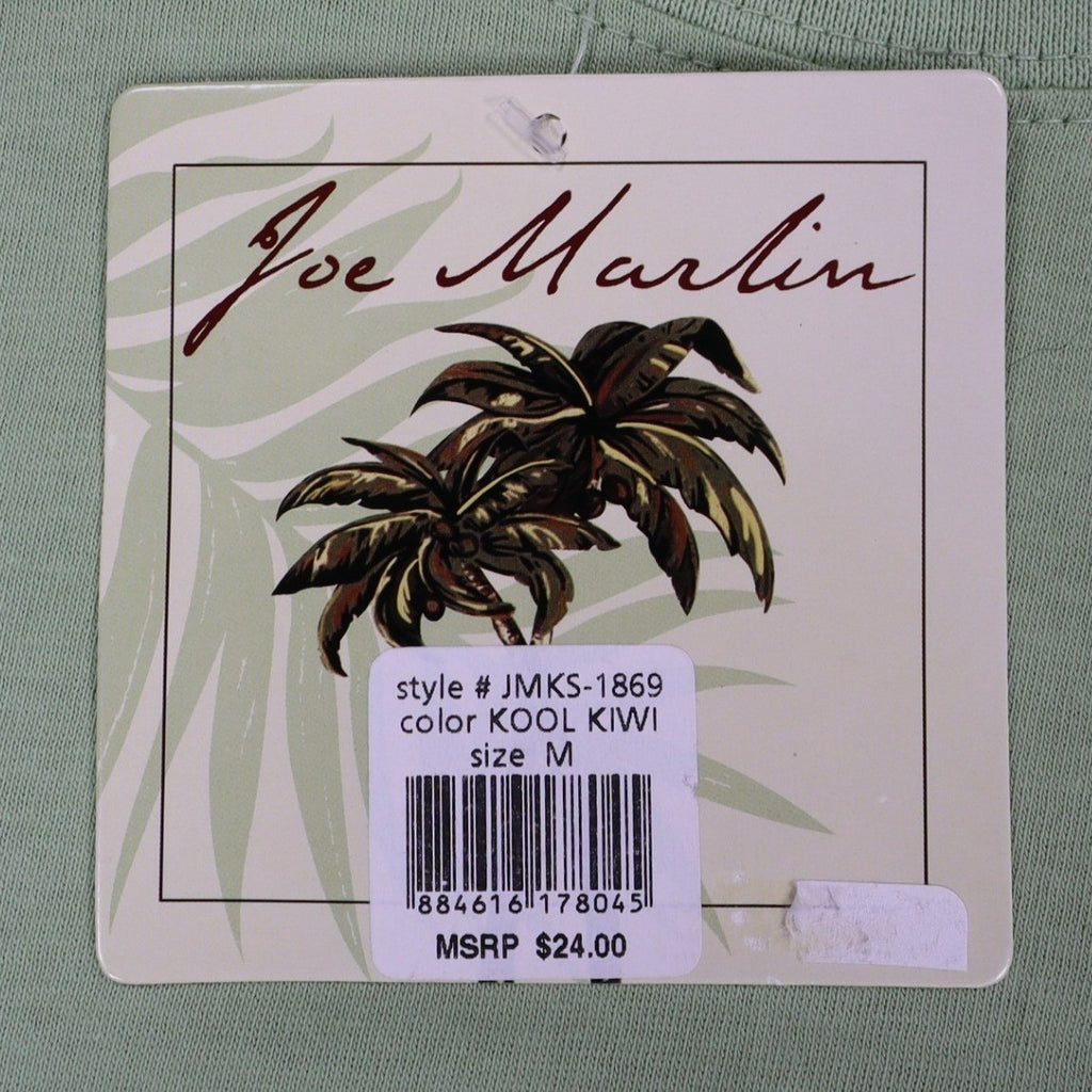 Joe Marlin Pocket T-Shirt Mens Medium Green Cotton Embroidered Logo JMKS-1869 - take2supply