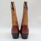 Durango Western Boots Kids Size 3 D Vintage 2004 Brown Tan Leather Lil Legends - take2supply