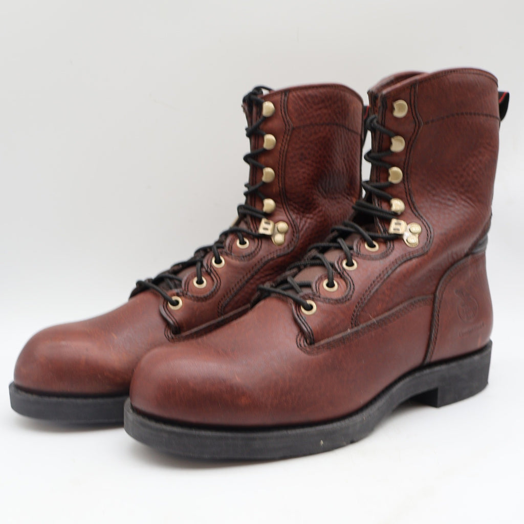 Georgia Boot Carbo-Tec G8845 Mens 11M Work Boots Roan Brown Leather 8 Inch NIB - take2supply