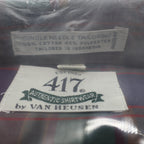 417 Van Heusen Shirt Mens XL Green Purple Red Plaid Cotton Blend New Packaged - take2supply