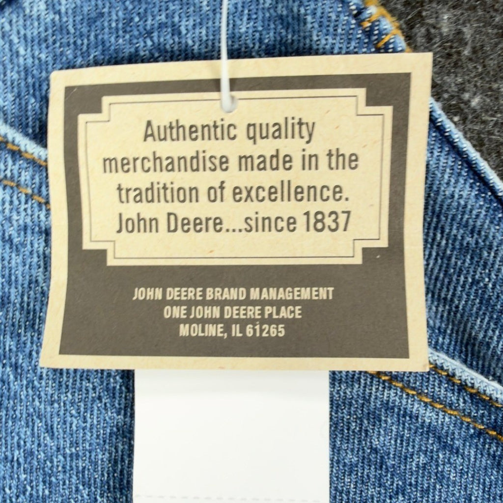 John Deere Y2K Carpenter Shorts Girls 10 Blue Stone Wash Denim NWT - take2supply