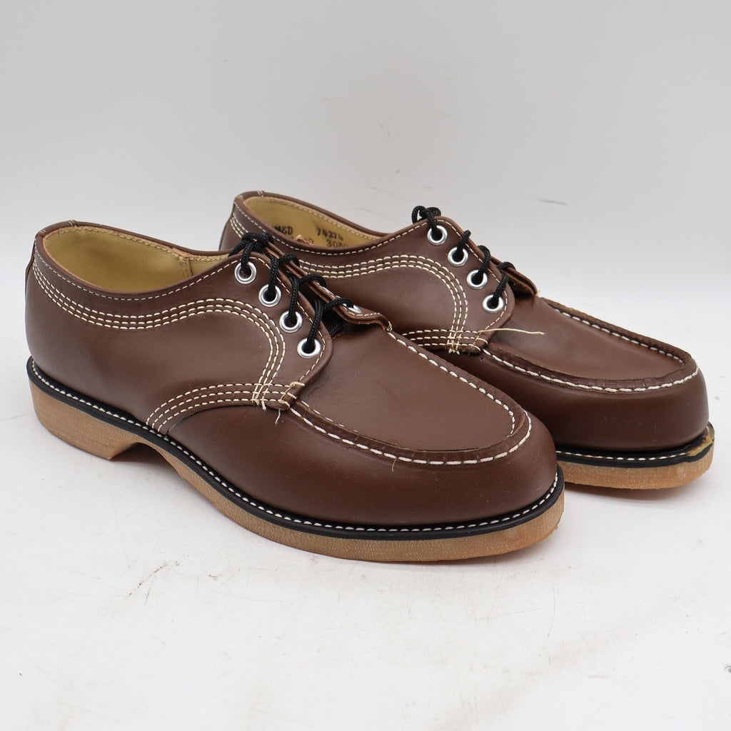 Cedar Crest Service Shoes Mens 6.5 Brown Leather Vintage Moc Toe Oxford Work - take2supply
