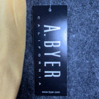 A. Byer Y2K Polo Shirt Womens Small Yellow Cotton Deadstock NWT Made in USA - take2supply